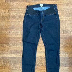 J. Crew Maternity Toothpick Jeans Dark Wash Size 28